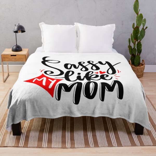 Item preview, Sassy Like My Mom - Citas en negro y rojo designed and sold by jwebmarket.