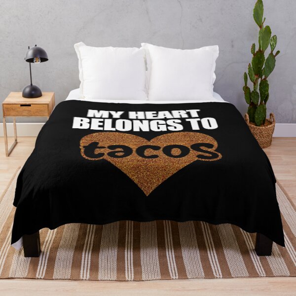 Item preview, My Heart Belongs to Tacos glitter Heart designed and sold by Dolphin Graphic.
