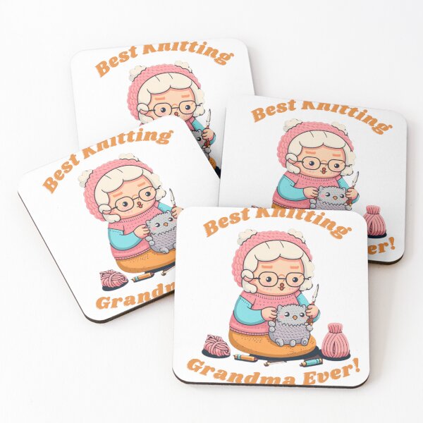 Item preview, best knitting grandma ever designed and sold by printiesart.