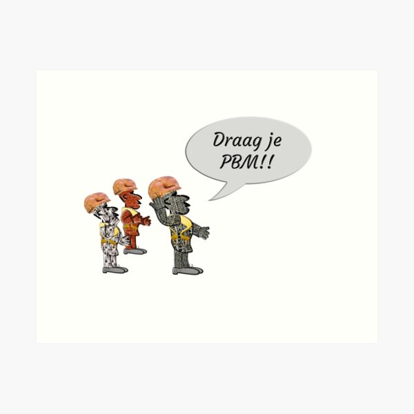 Item preview, "Draag je PBM!" designed and sold by funkyworm.