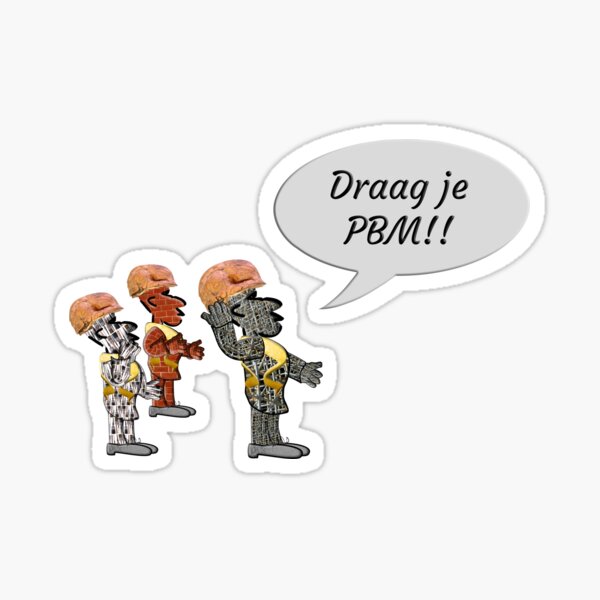 Item preview, "Draag je PBM!" designed and sold by funkyworm.