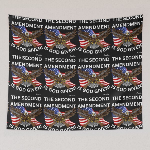 Item preview, Second amendment is God given-political opinion, today's US politics,US constitution,   designed and sold by IORODAN.