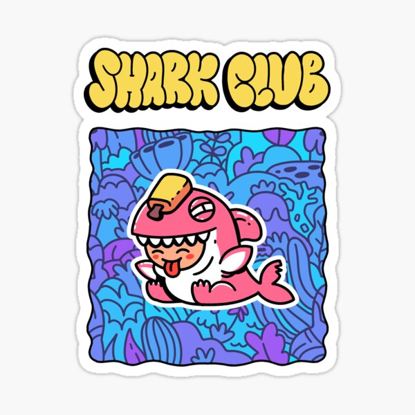 The most cute Shark of the Club Sticker
