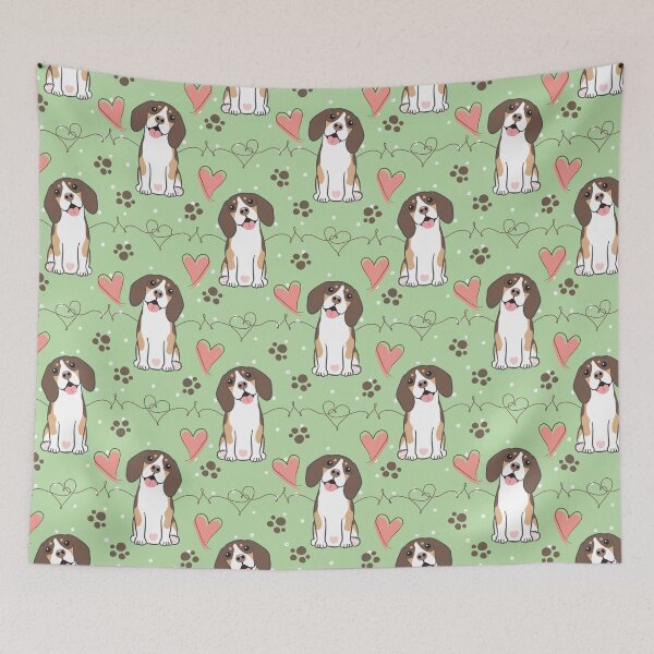 Item preview, Love Beagle - Chocolate Tricolor 5 designed and sold by Lulupainting.