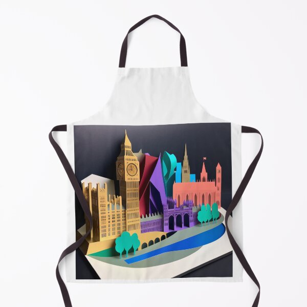 Item preview, 3D Effect Papercut Art - Cityscape Scene designed and sold by TheArtfulAI.