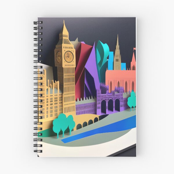 Item preview, 3D Effect Papercut Art - Cityscape Scene designed and sold by TheArtfulAI.
