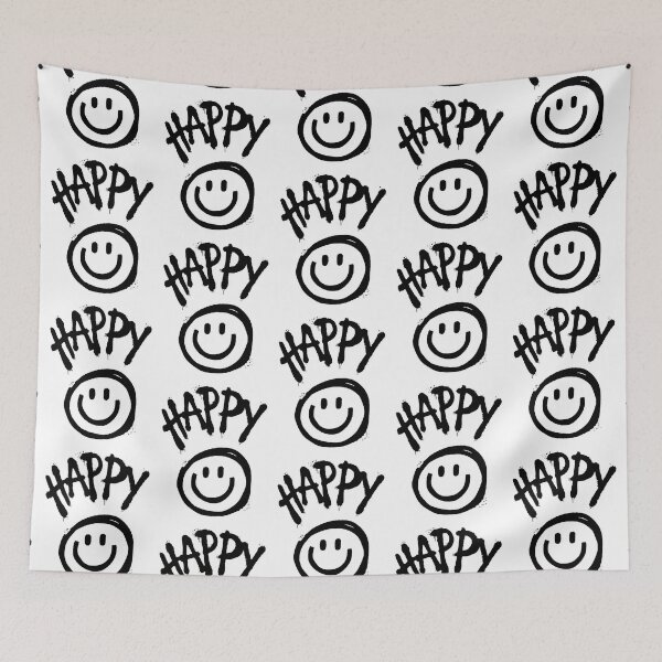 Item preview, HAPPY - smiley face graffiti : ) designed and sold by RIVEofficial.