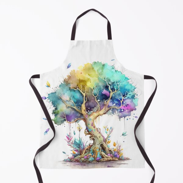 Artikelvorschau, Aquarell-Fantasie-Baum, schöner bunter Baum entworfen und verkauft von MoonFoxDesign.