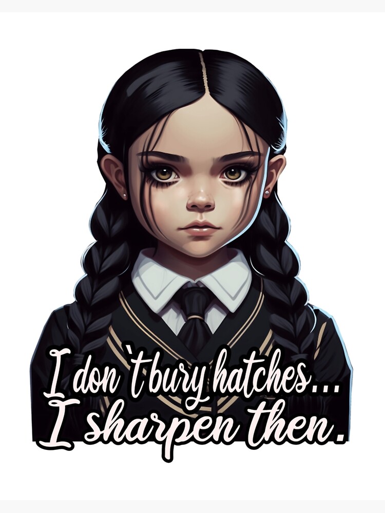 Wednesday addams anime character nevermore academy  Art Board Print for  Sale by jastybarron1  Redbubble