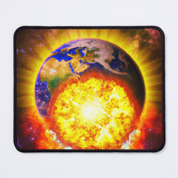 Item preview, Earth digital art with an explosion designed and sold by T-Shirt-Group.