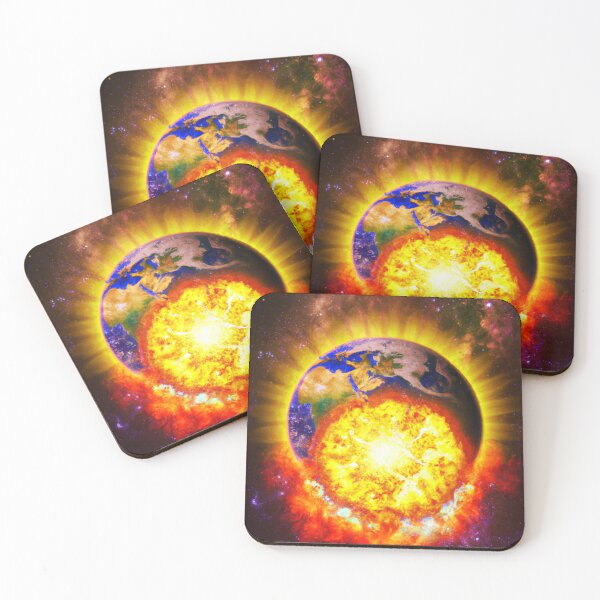 Item preview, Earth digital art with an explosion designed and sold by T-Shirt-Group.