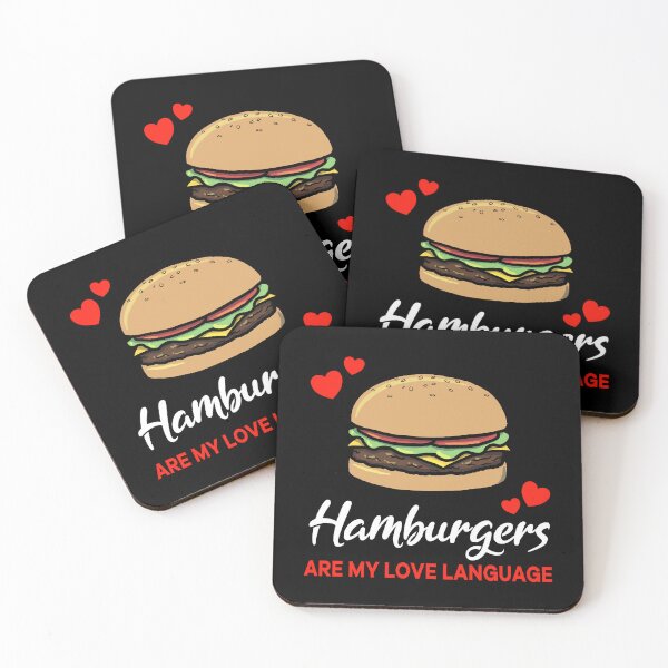 Item preview, Hamburgers are my Love Language Funny designed and sold by jonmlam.