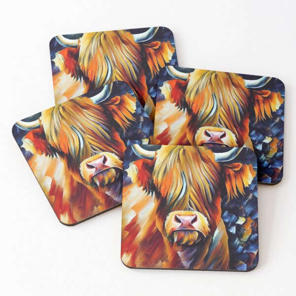 Item preview, Highland Cow Oil Painting designed and sold by StephenJSmith.