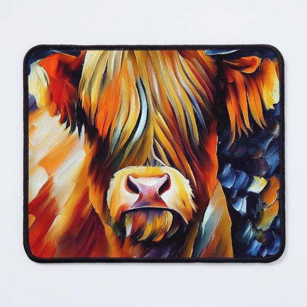 Item preview, Highland Cow Oil Painting designed and sold by StephenJSmith.