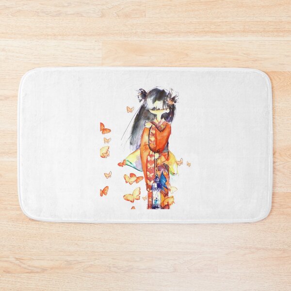 Item preview, Japanese with orange butterflies designed and sold by tanyavladim.