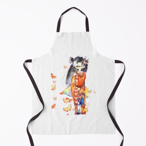 Item preview, Japanese with orange butterflies designed and sold by tanyavladim.