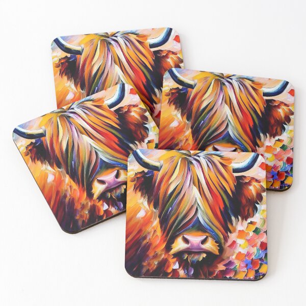 Item preview, Highland Cow Oil Painting designed and sold by StephenJSmith.