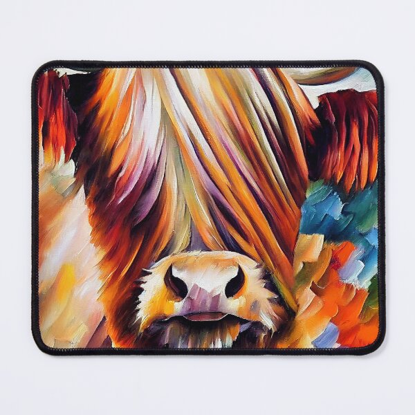 Item preview, Highland Cow Oil Painting designed and sold by StephenJSmith.