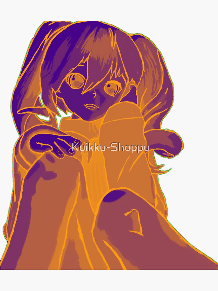 Cute Anime Girl Sticker For Sale By Kuikku Shoppu Redbubble