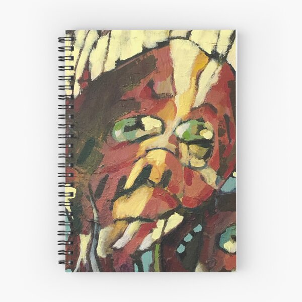 Item preview, Yellow Striped Abstract Face Original Art Painting designed and sold by Gerhi Janse van Vuuren.