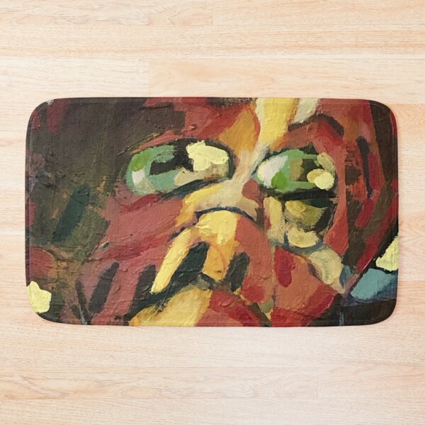 Item preview, Yellow Striped Abstract Face Original Art Painting designed and sold by Gerhi Janse van Vuuren.