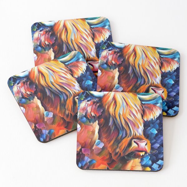 Item preview, Highland Cow Oil Painting designed and sold by StephenJSmith.