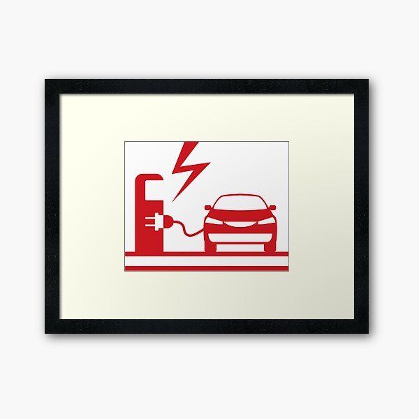 Electric Vehicle Framed Art Print