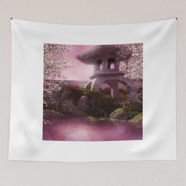 Item preview, Oriental Garden Clock designed and sold by tanyavladim.