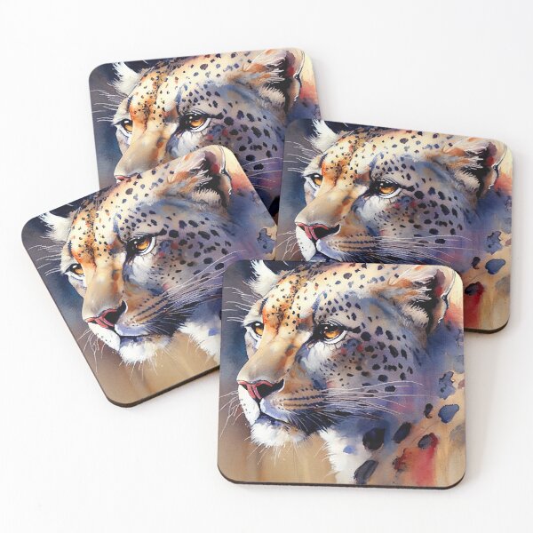 Item preview, Jaguar Watercolor Portrait designed and sold by Christophe Henin.