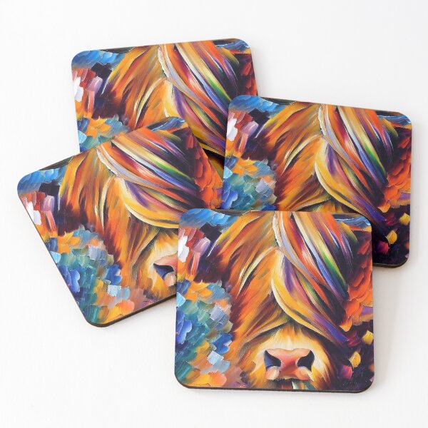 Item preview, Highland Cow Oil Painting designed and sold by StephenJSmith.