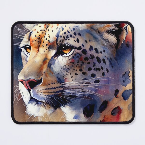 Item preview, Jaguar Watercolor Portrait designed and sold by Christophe Henin.