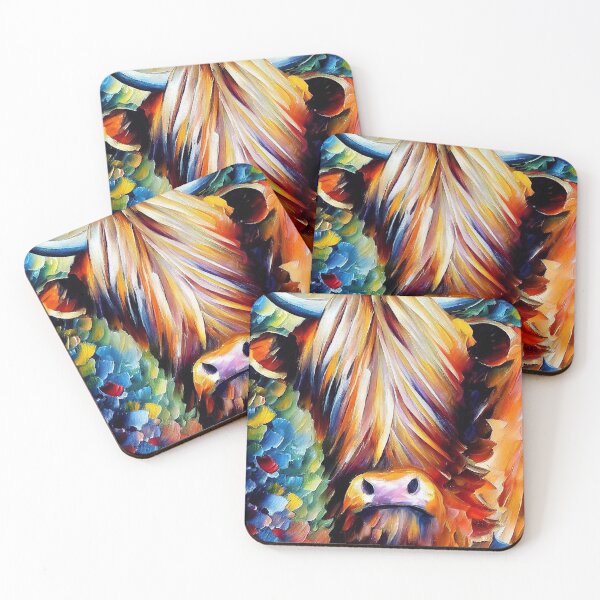 Item preview, Highland Cow Oil Painting designed and sold by StephenJSmith.