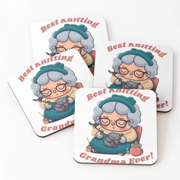 Item preview, best knitting grandma ever designed and sold by printiesart.