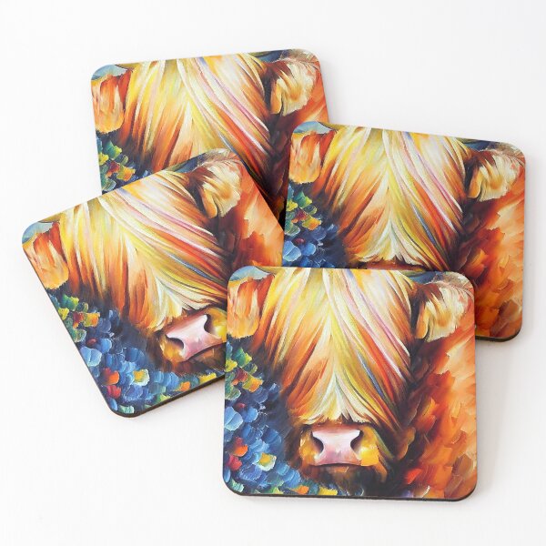 Item preview, Highland Cow Oil Painting designed and sold by StephenJSmith.