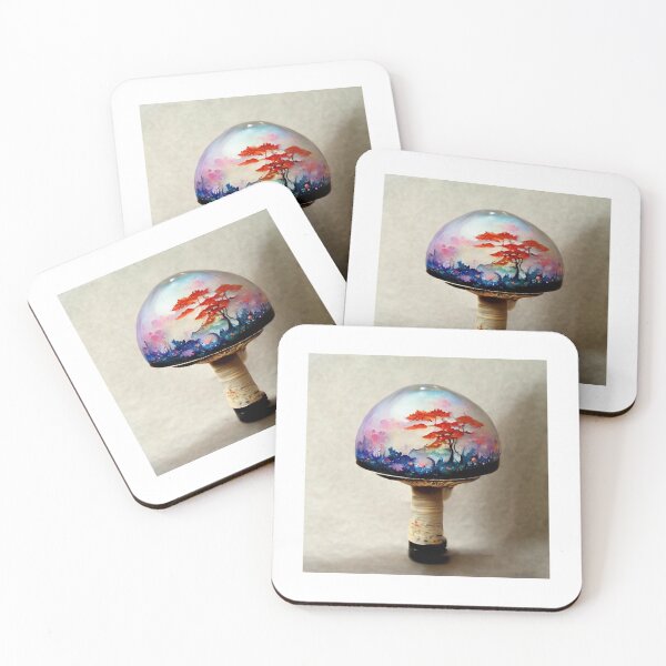 Item preview, Japanese Watercolour mushroom lamp  designed and sold by tanyavladim.
