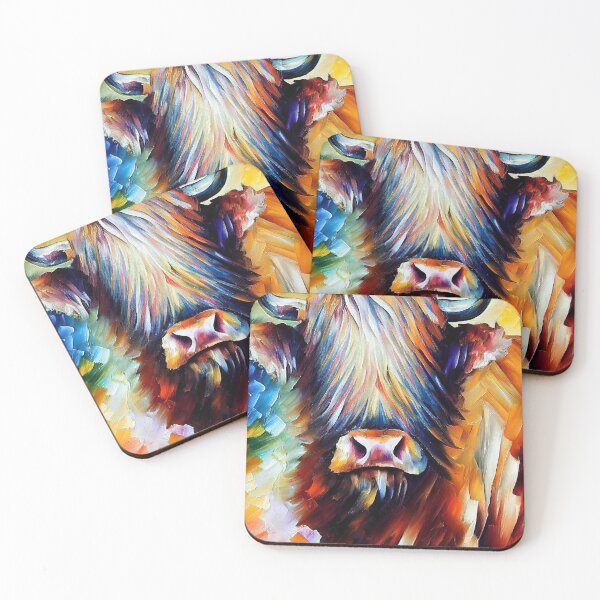 Item preview, Highland Cow Oil Painting designed and sold by StephenJSmith.