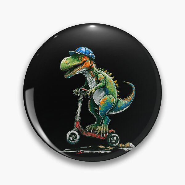 Item preview, Dinosaurs on stunt scooters designed and sold by cappu1.