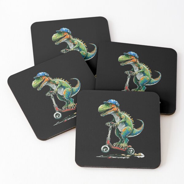 Item preview, Dinosaurs on stunt scooters designed and sold by cappu1.
