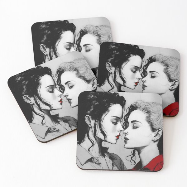 Item preview, Lovers | Female Lovers | Lesbian Lovers | Pop Culture Art designed and sold by CosmicLoots.