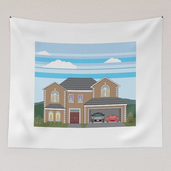 Item preview, Brick home open garage designed and sold by vectorworks51.