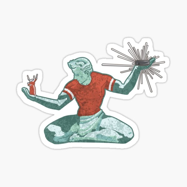 Spirit of Detroit Hockey Sticker