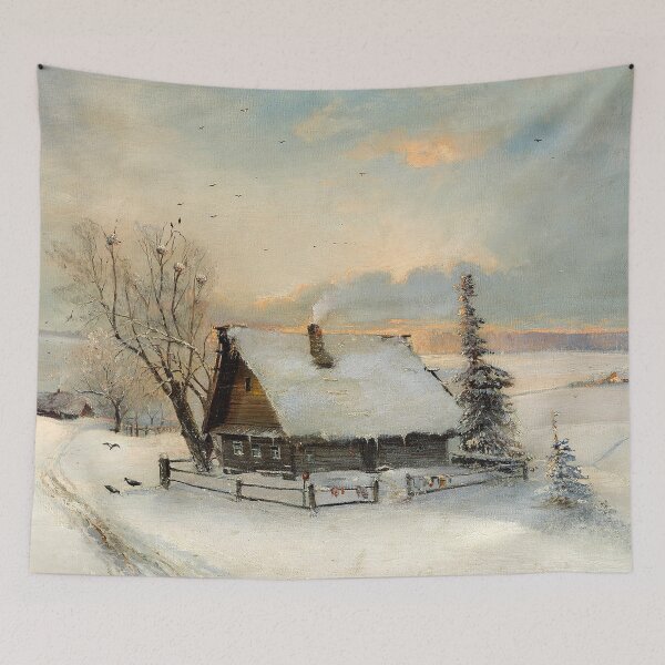 Item preview, Winter scenery - The Beginning of Spring by Alexei Kondratievich Savrasov designed and sold by AR-shop.