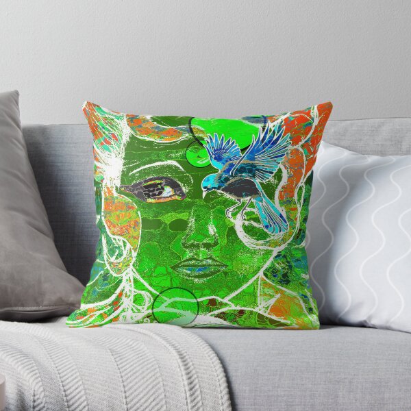 Bird's Eye View Throw Pillow