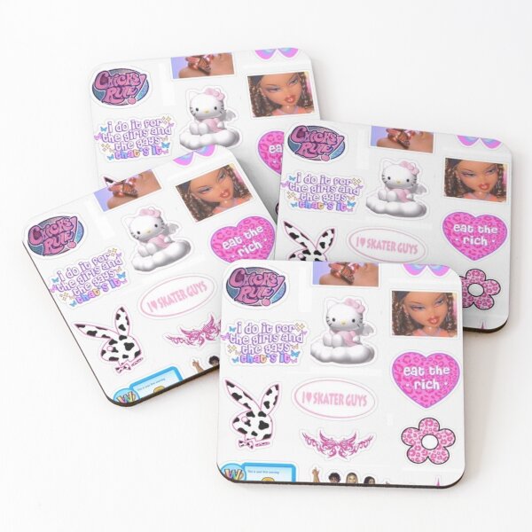 Item preview, Y2K PINK 2000s STICKER PACK 1 designed and sold by ellmoswrld.