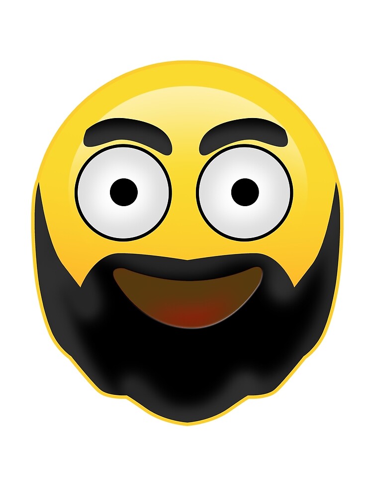 "Emoji (Beard)" Poster for Sale by HippoCollection Redbubble