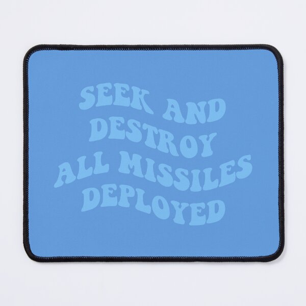 Item preview, seek and destroy all missiles deployed blue designed and sold by everything4eva.