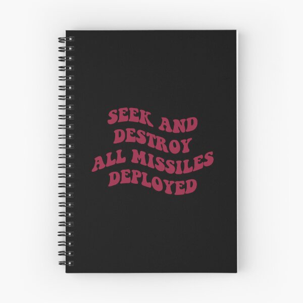 Item preview, seek and destroy all missiles deployed red designed and sold by everything4eva.