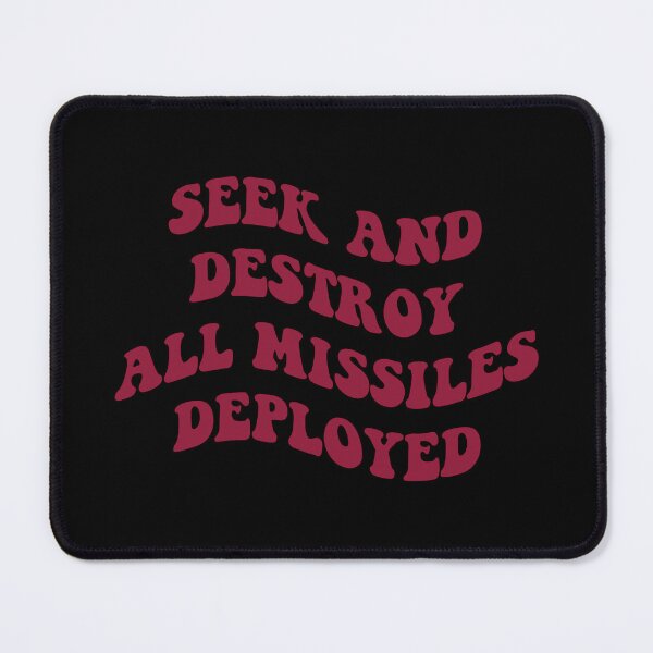Item preview, seek and destroy all missiles deployed red designed and sold by everything4eva.