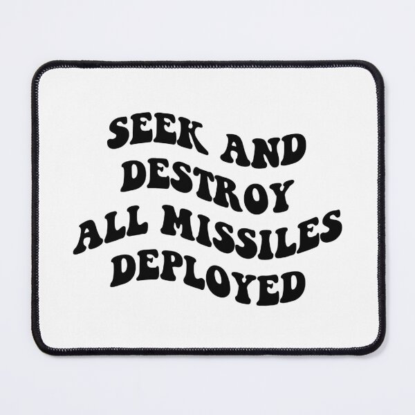 Item preview, seek and destroy all missiles deployed black designed and sold by everything4eva.