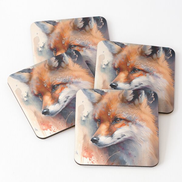 Item preview, Fox Portrait Watercolor designed and sold by Christophe Henin.